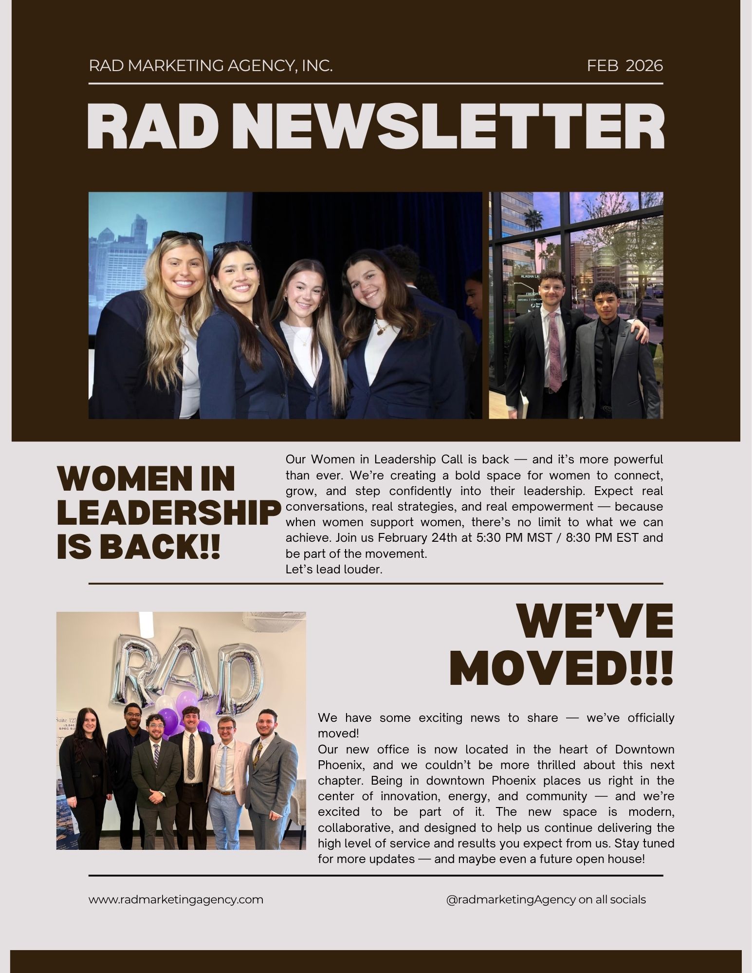 RAD Newsletter