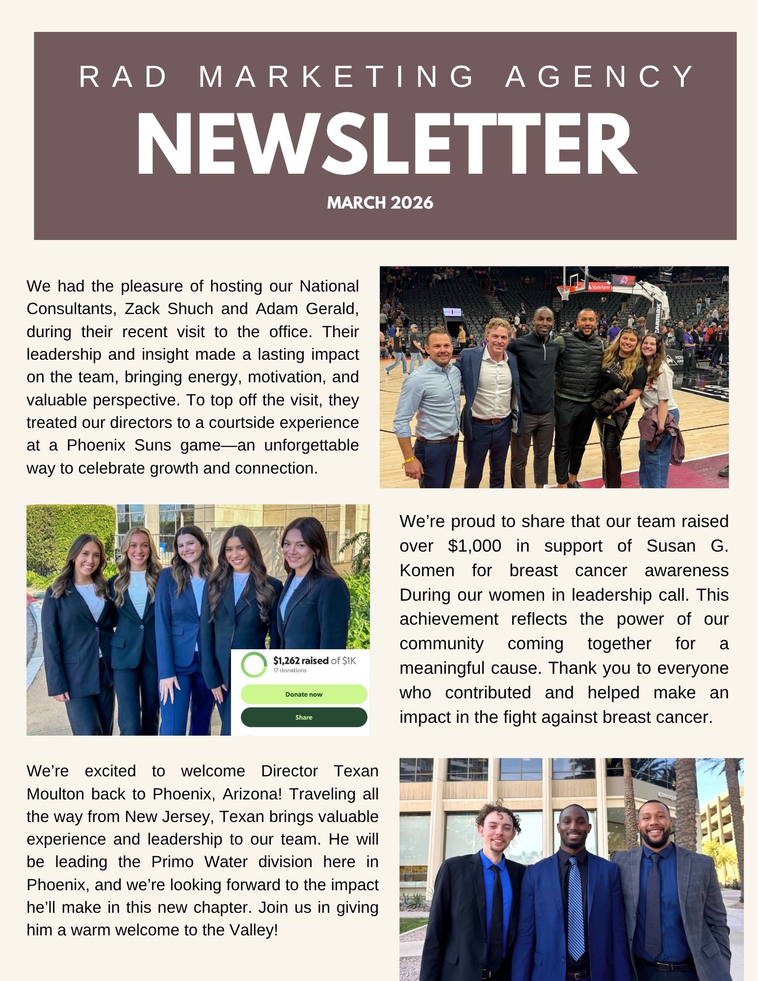 RAD Marketing Agency March